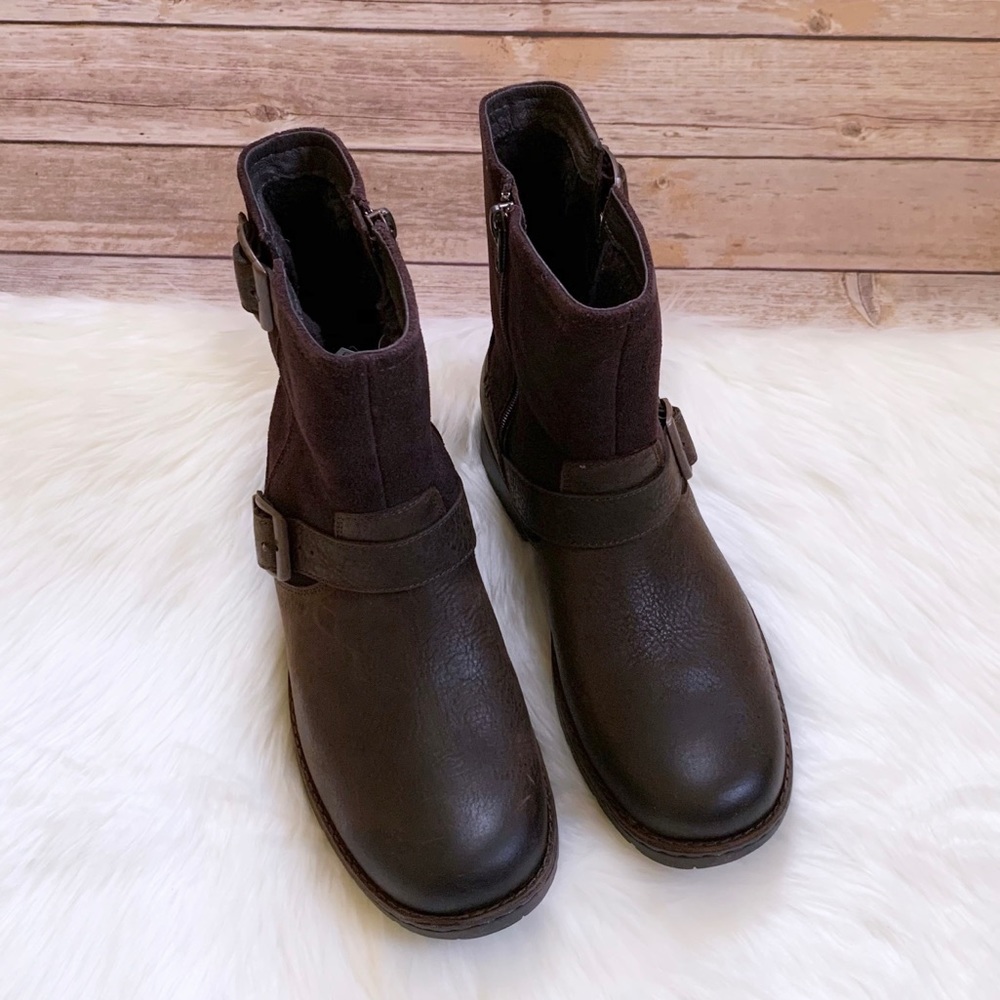 UGG Men’s Messner Waterproof Stout Moto Boots - Picture 5 of 8